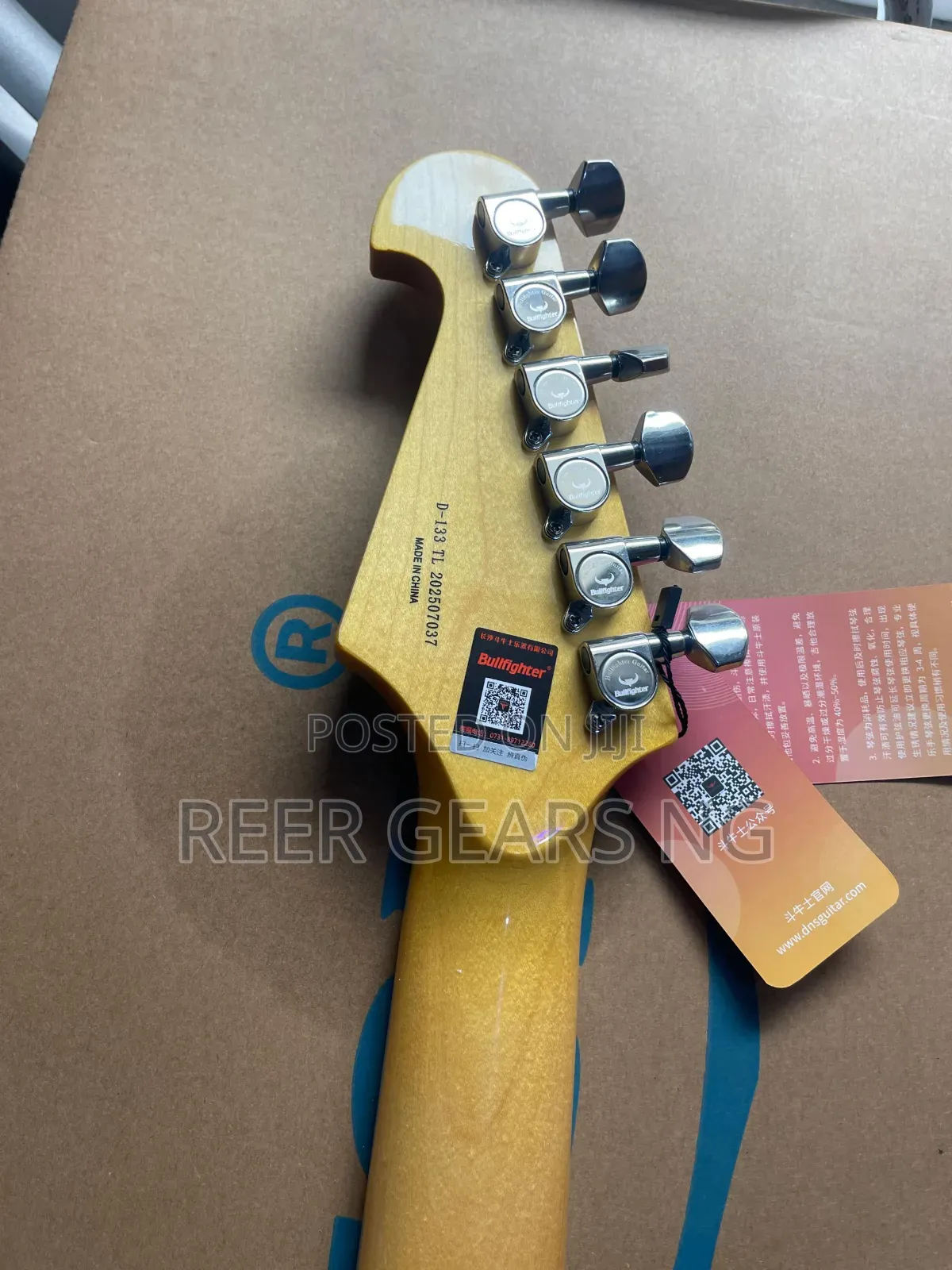 White Bullfighter Telecaster Electric Guitar