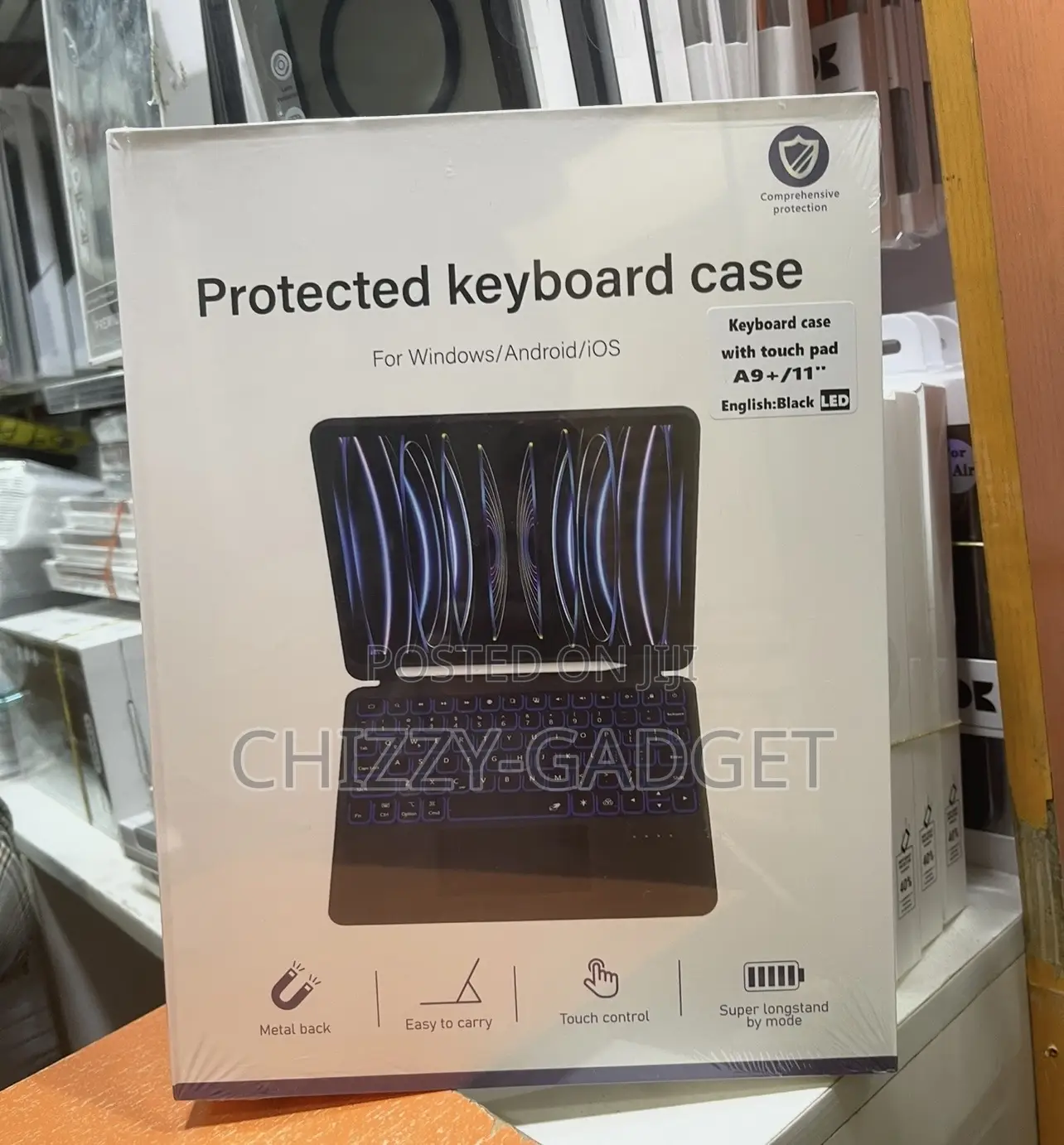 Samsung Galaxy Tab A9 Plus Keyboard Case With Trackpad and Light