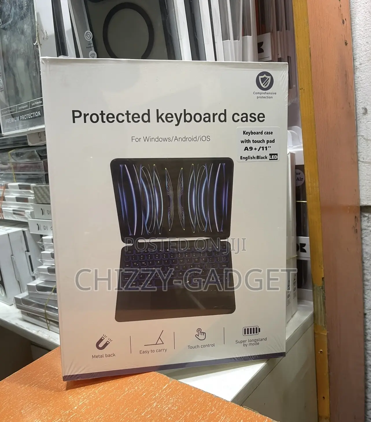Samsung Galaxy Tab A9 Plus Keyboard Case With Trackpad and Light