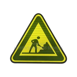 Warning Construction Road Signs In Abuja.