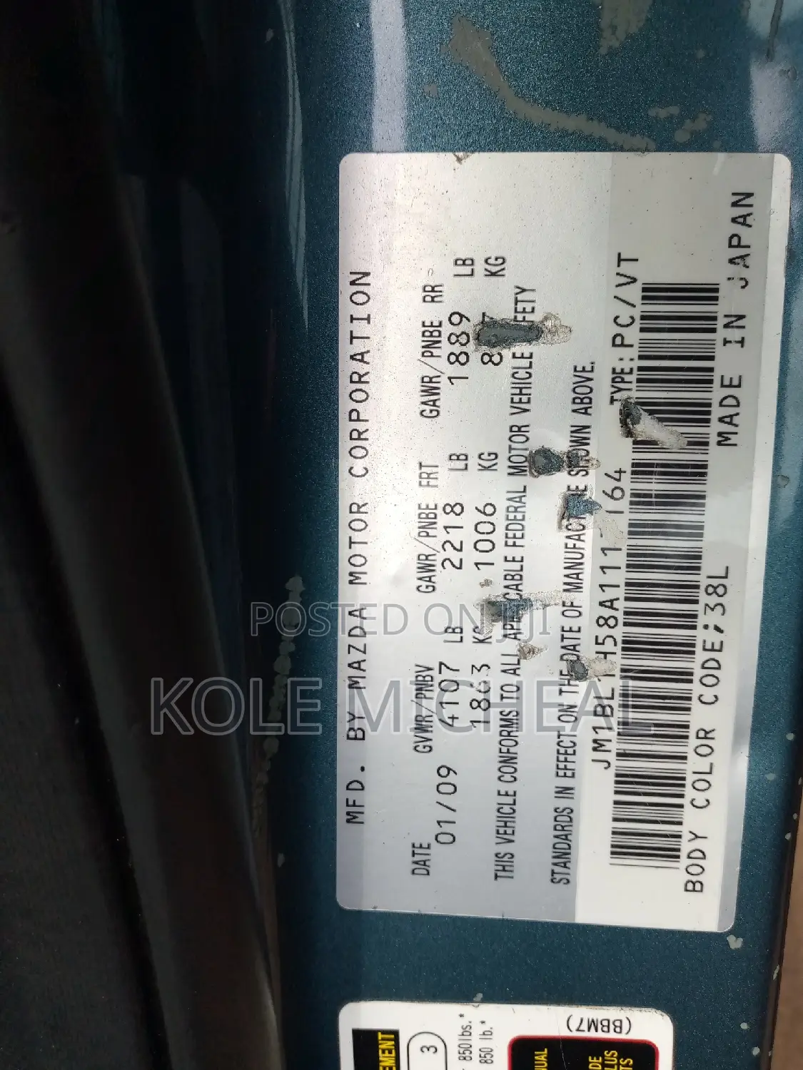 Mazda 3 2009 Green