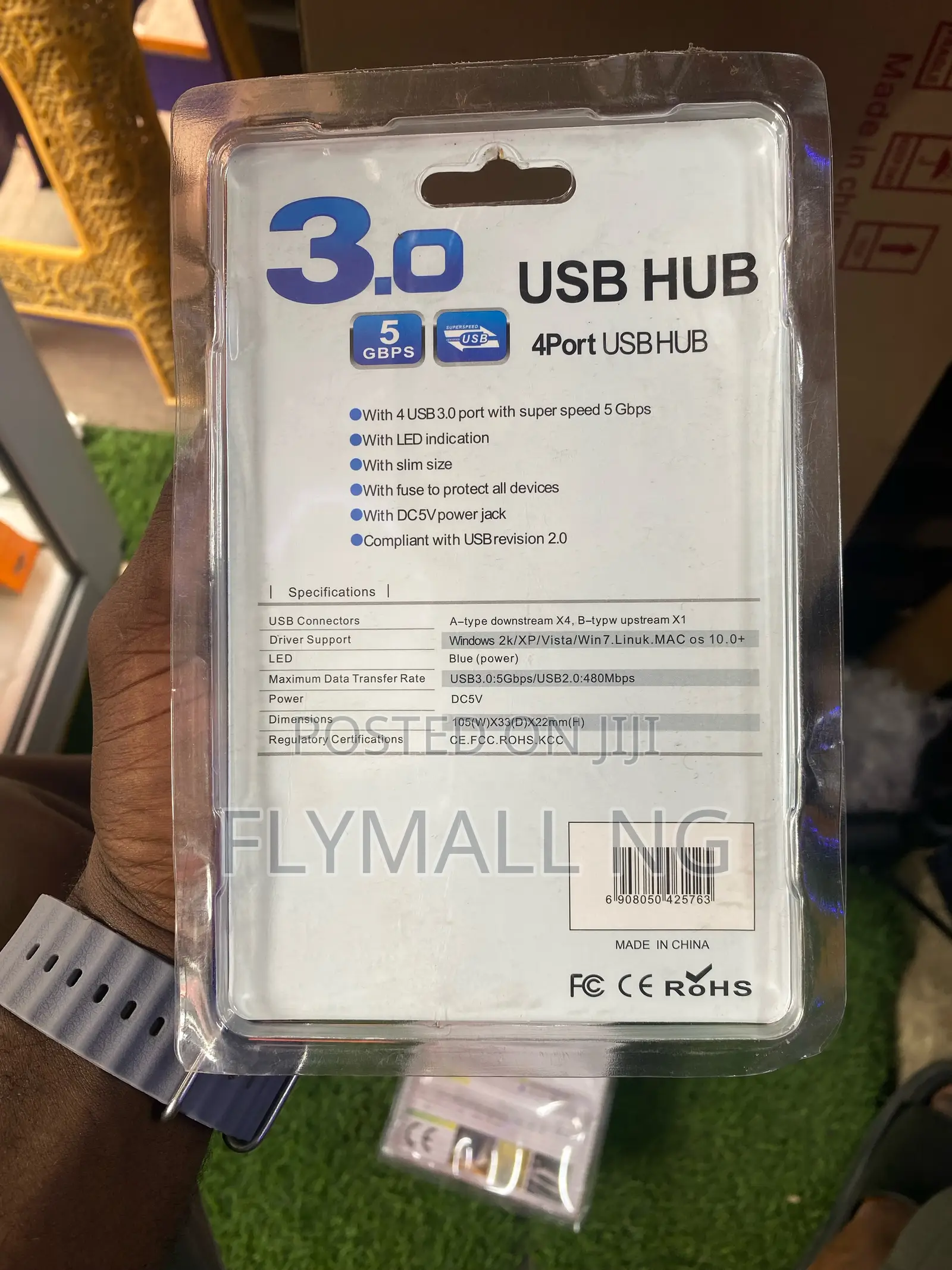 4-Port Usb 3.0 Superspeed Hub