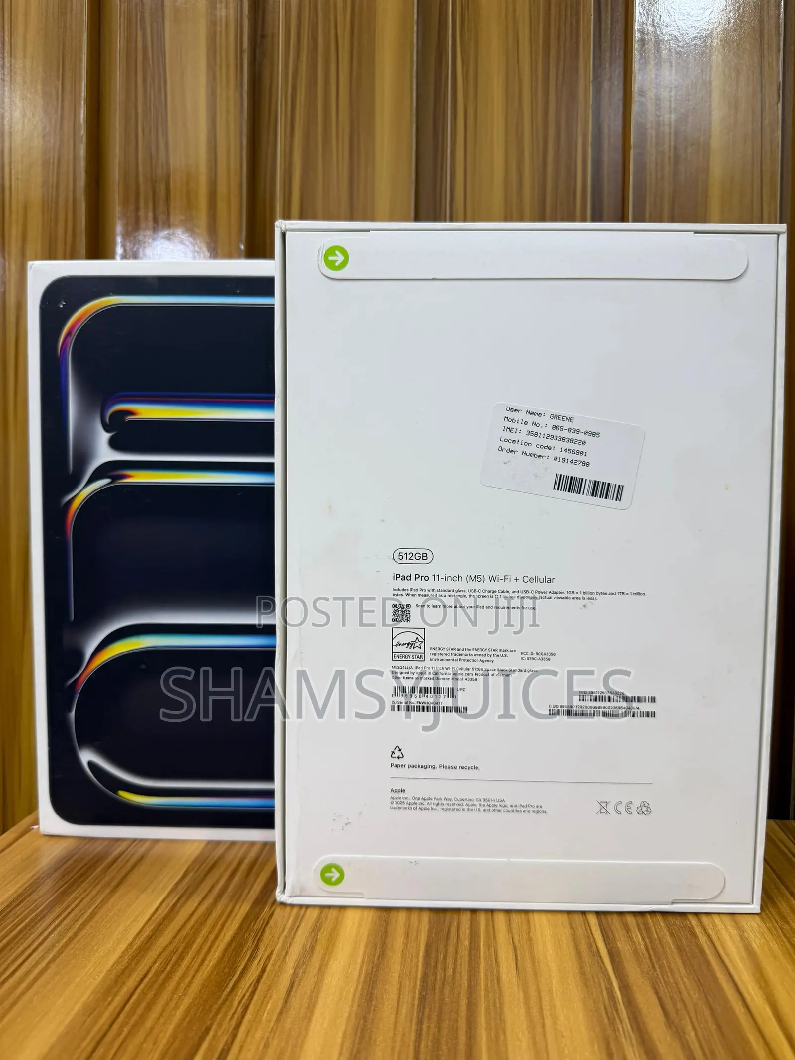 New Apple iPad (2025) 512 GB Black