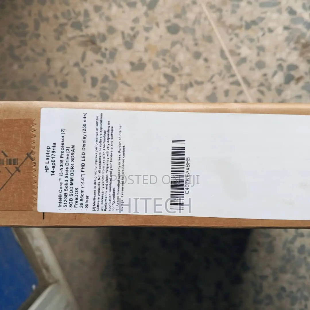 New Laptop HP 8GB Intel Core i3 SSD 512GB