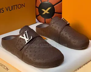 Louis Vuitton Quality Luxury Men Genuine Leather Half Shoe
