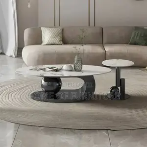 Marble Top Center Table – Luxury Imported Living Room Furniture –