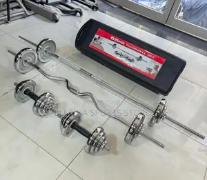 55kg Adjustable Dumbbell Barbell Set – Complete Home Gym Weight Kit