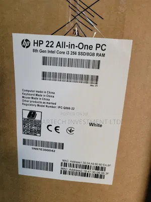 New Desktop Computer HP AiO 22 8GB Intel Core i3 SSD 256GB