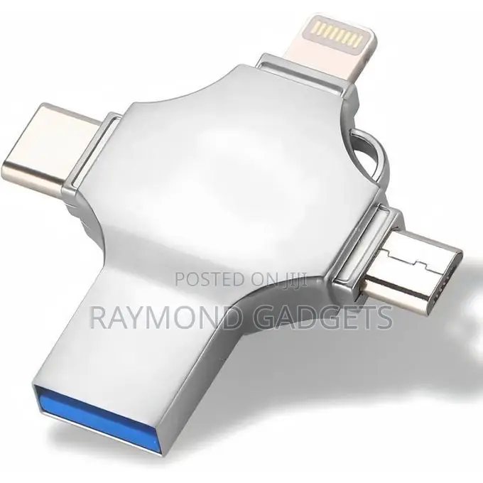 4-in-1 Otg Flash Drive – iPhone, Mac & Android 128gb