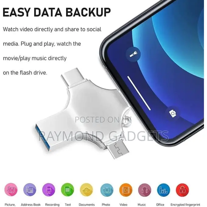 Uniflash Multi-connector Flash Drive 8gb