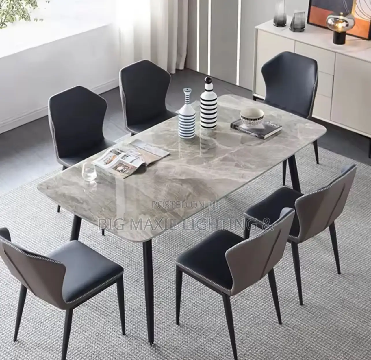 Modern Nordic Six Seater Dinning Set