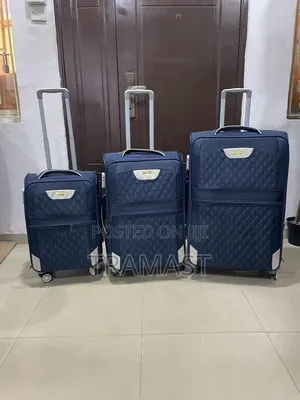 Leader Polo 3-Piece Luggage Set – 28′′, 24′′, 20′′ (Blue)