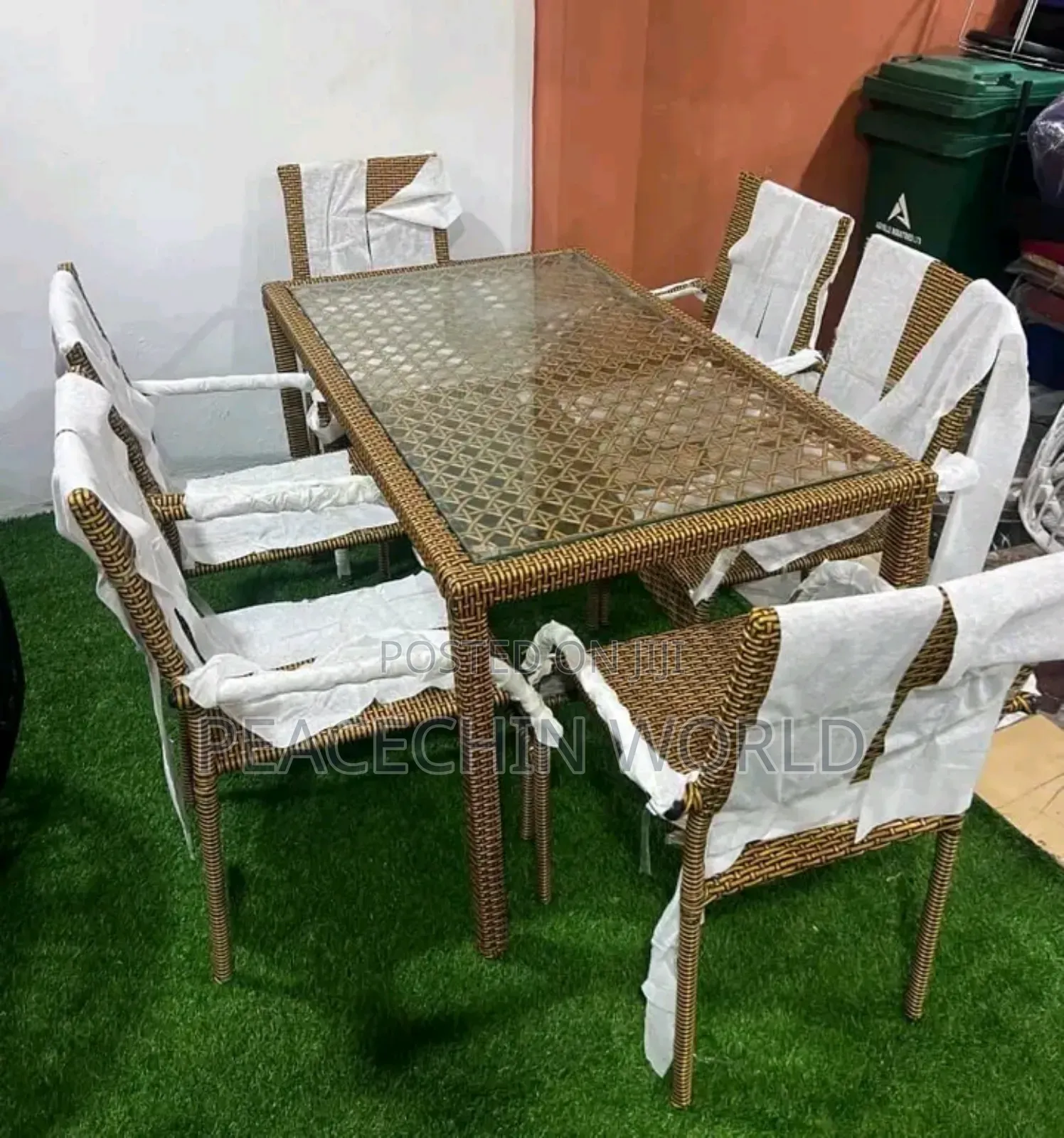 6 Seater Rattan Dining Set