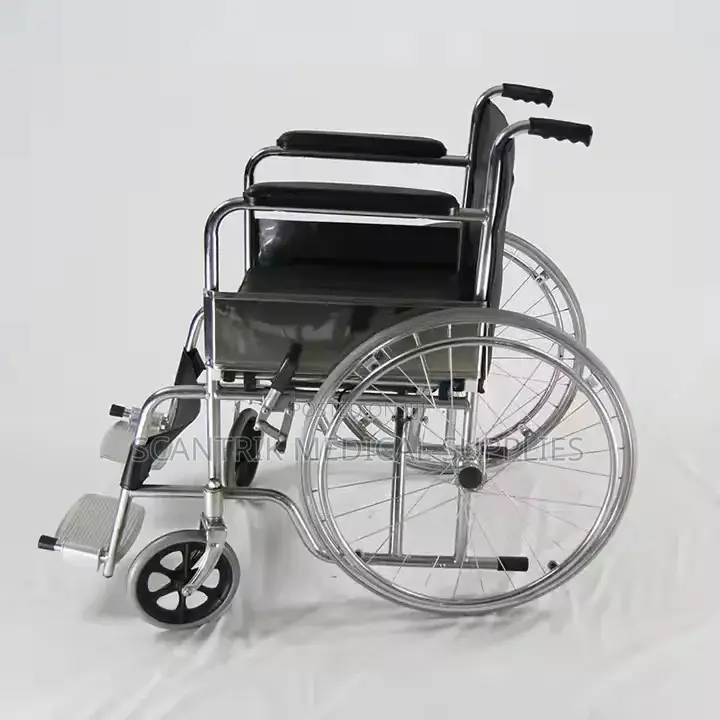 Deluxe Manual Wheelchair With Padded Armrests