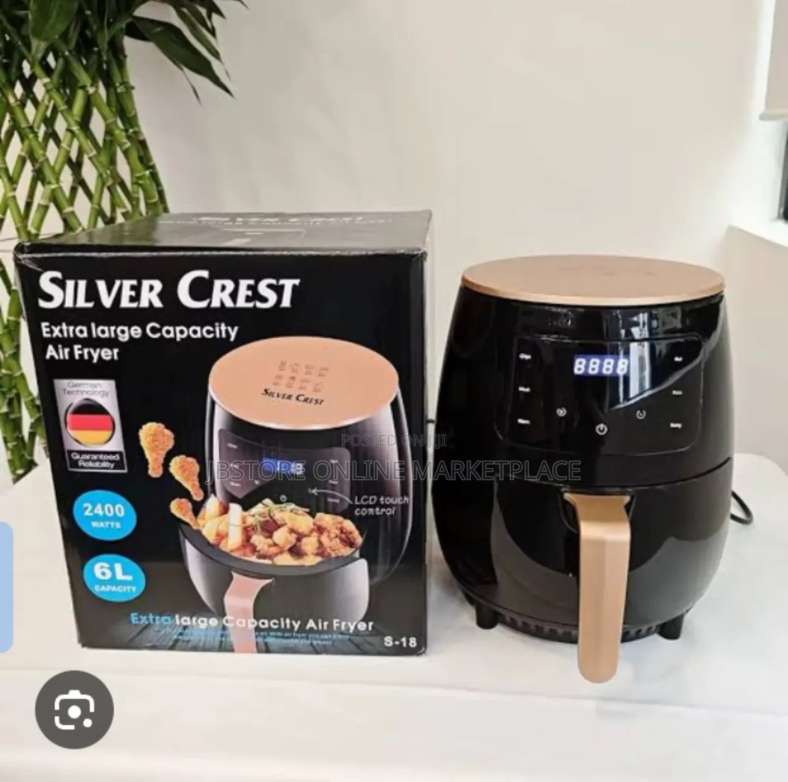 Silver Crest Air Fryer 6l Large Capacity Multi-Function Oven Digital