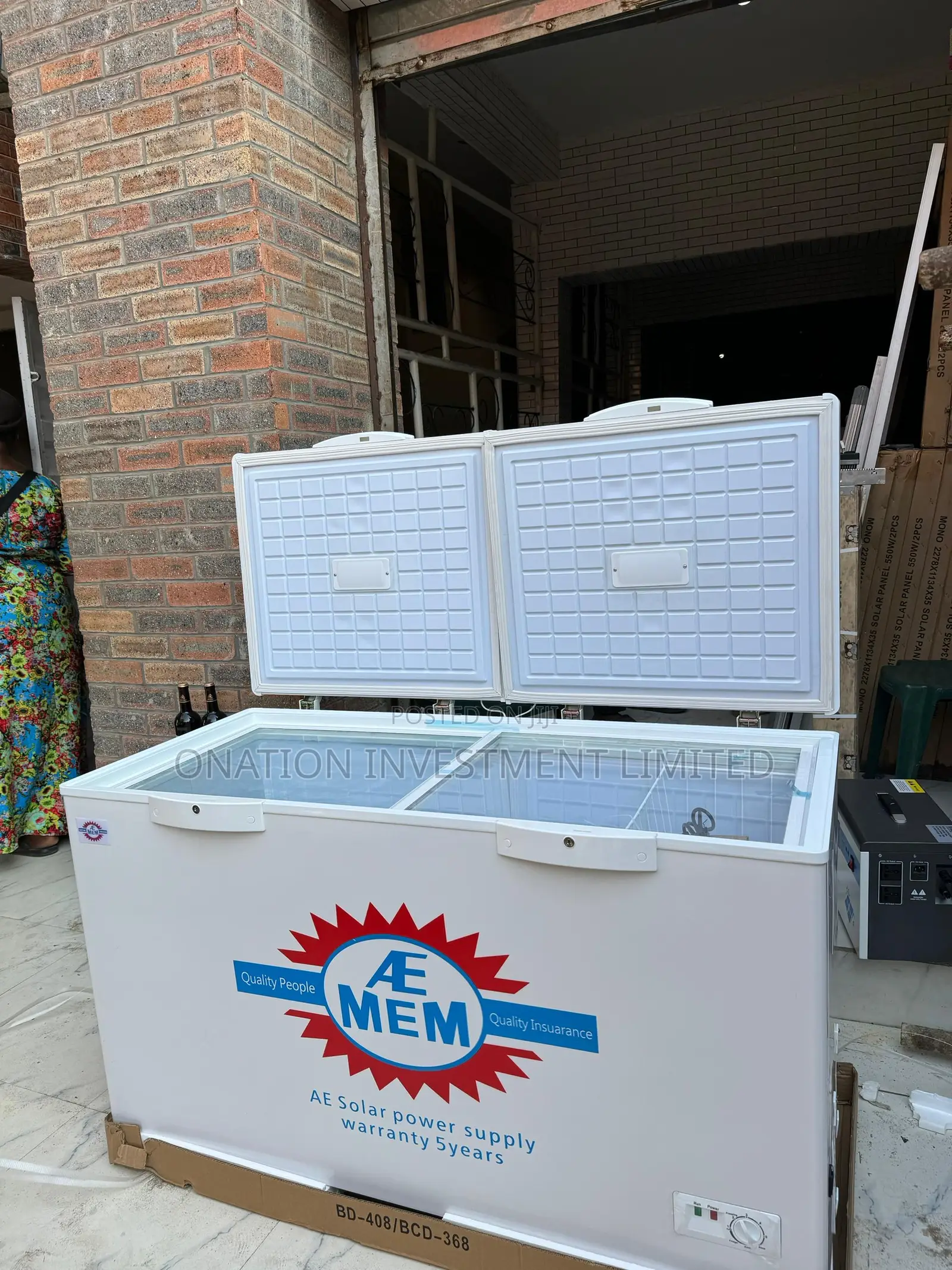 408l Ac/Dc Solar Double Door Freezer – Energy Saving