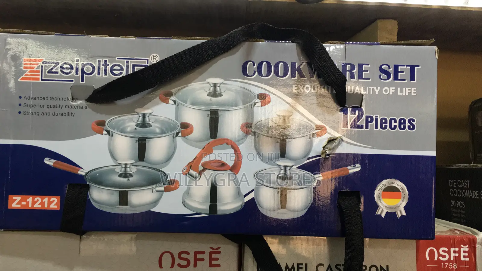 Zepter High Quality Stainless Steel Pot Set With Kettle