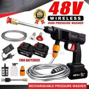 48v Wireless High Pressure Washer With 2 Extra Batteries