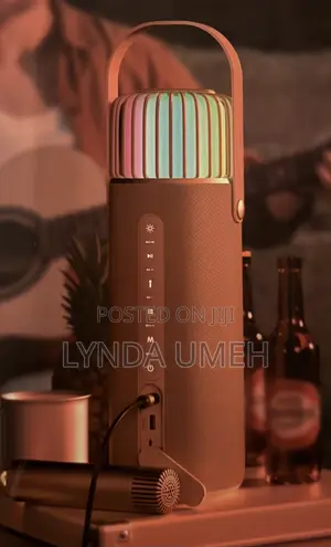 Premium Bluetooth Speaker With Karaoke, Mood Lights Tripod Stand