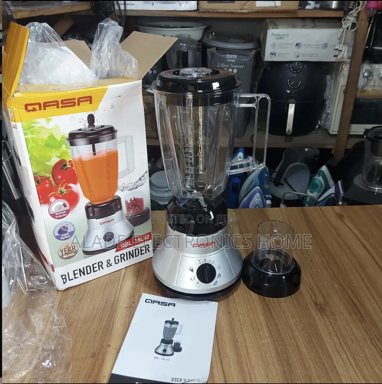 Original Qasa Blender and Grinder. 2 Yrs Warranted