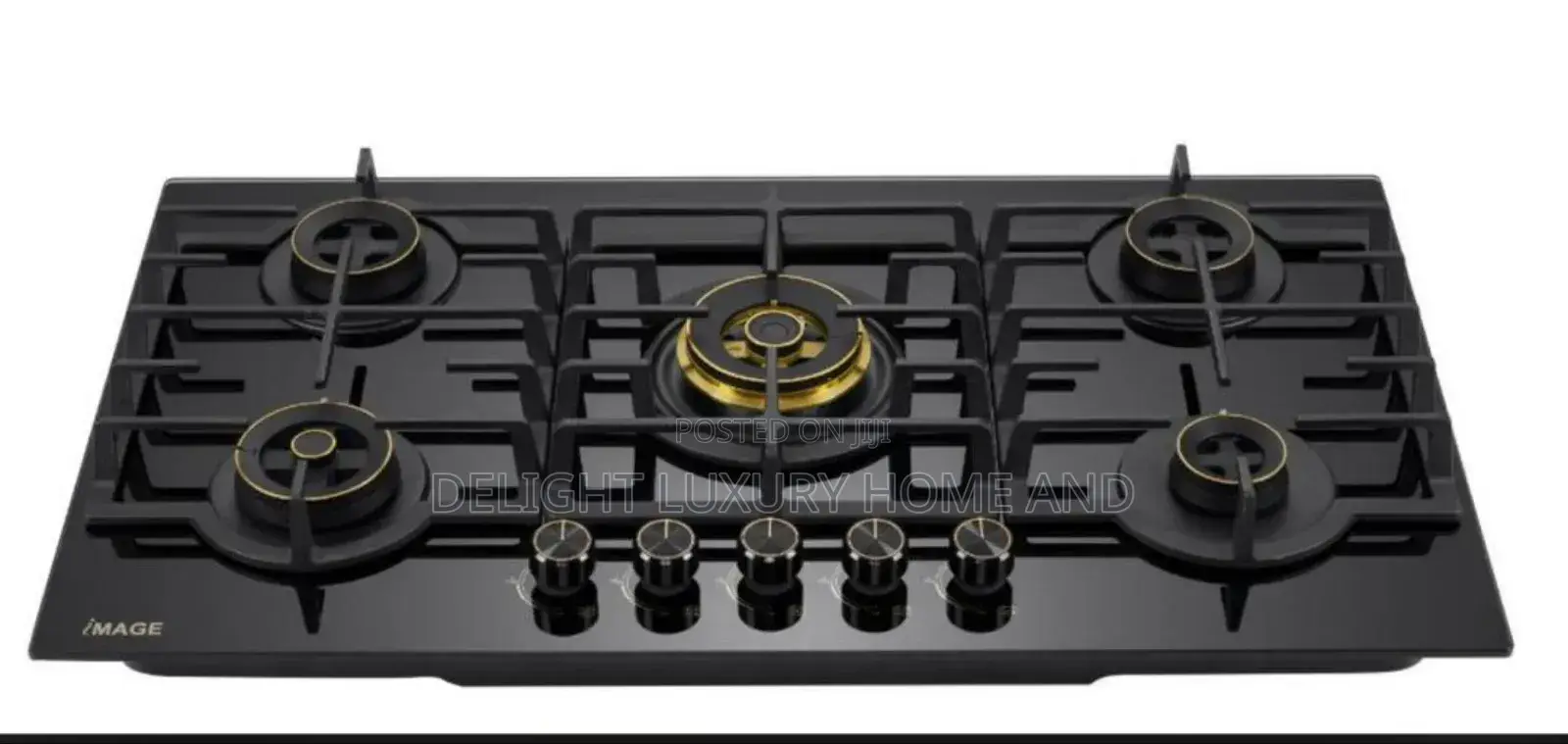 5 Burner Gas Cooker Model Design It Bee Use in Your Kitchen