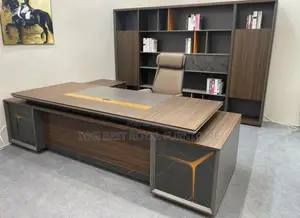 Glassic Office Executive Table With Extension