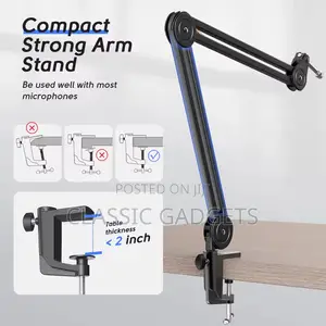 Fifine Bm63 Premium Boom Arm Stand for Microphone