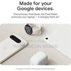Google Pixel 45w Usb-C Power Charging Adapter