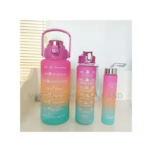 3-in-1 Set of Motivational Water Bottles