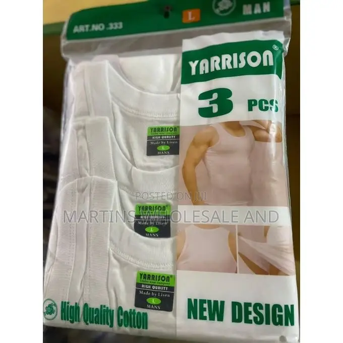 Yarrison Men's High Quality Cotton 3-in-1 Singlet Pack.