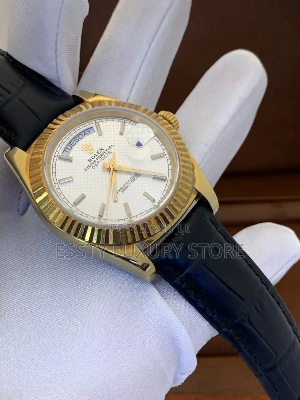 High Quality Rolex Automatic Engine Leather Strap