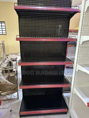 Single Supermarket Shelf Black Color