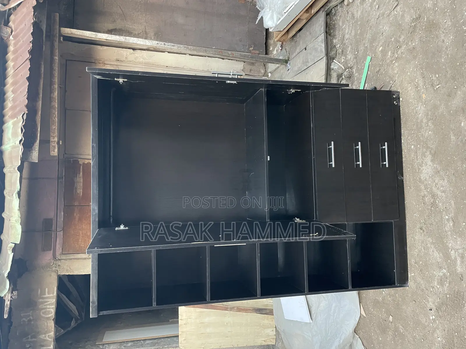 4ft by 6ft Wardrobe Black