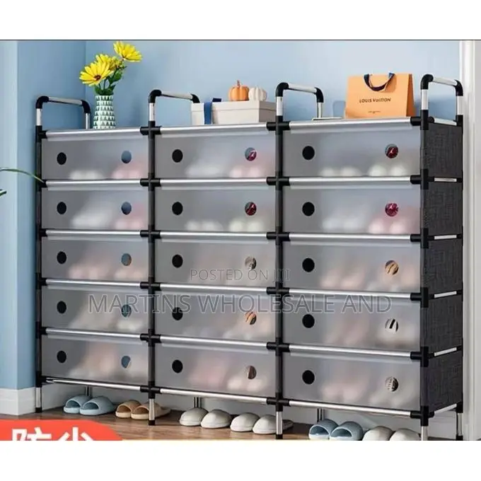Dust-Proof, Multi-Tier Shoe Rack With a Cover, Designed For