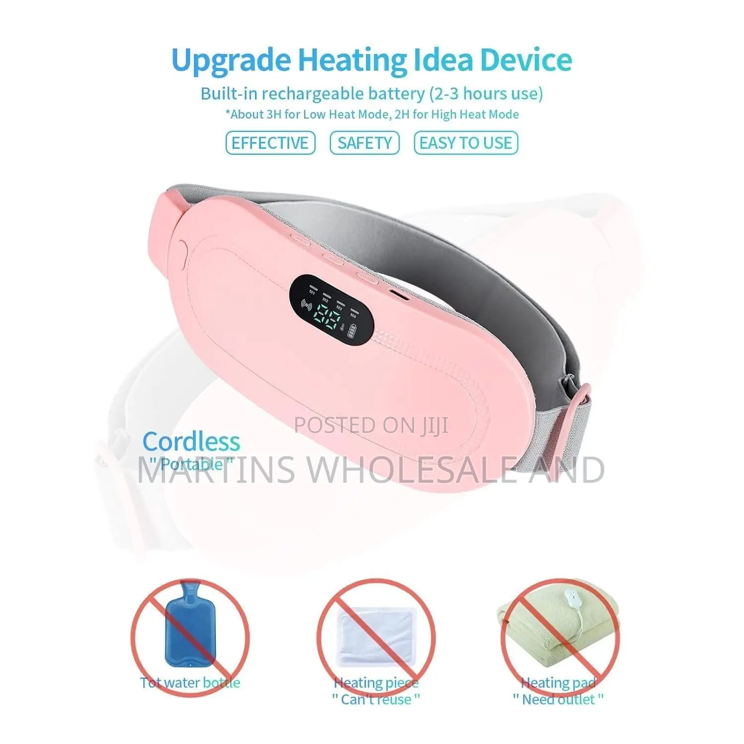 Rechargeable Menstrual Heating Pad and Massager Belt
