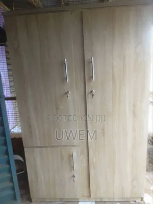 3-Door Modern Wooden Wardrobe – Strong Spacious