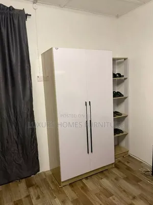 Standard 2 Doors Wardrobe With Shoes Rack