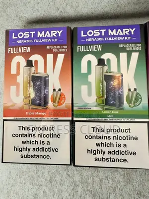 Lost Mary Nera30k Fullview Kit – Puffs Vape (2 Pods Included)
