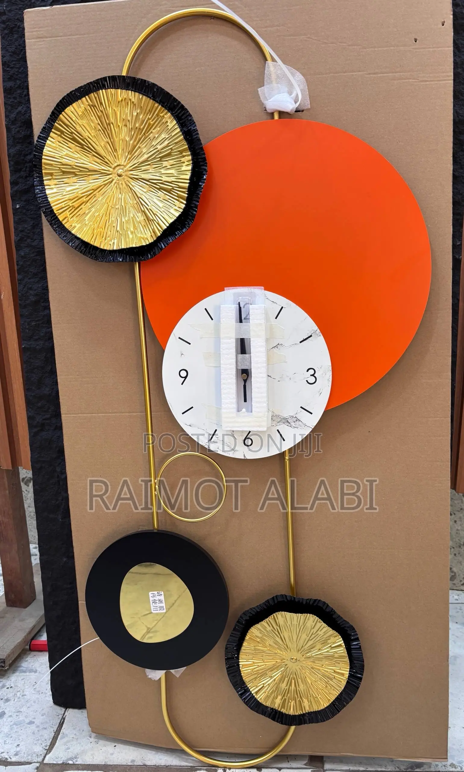 Long Vertical Luxury Clock