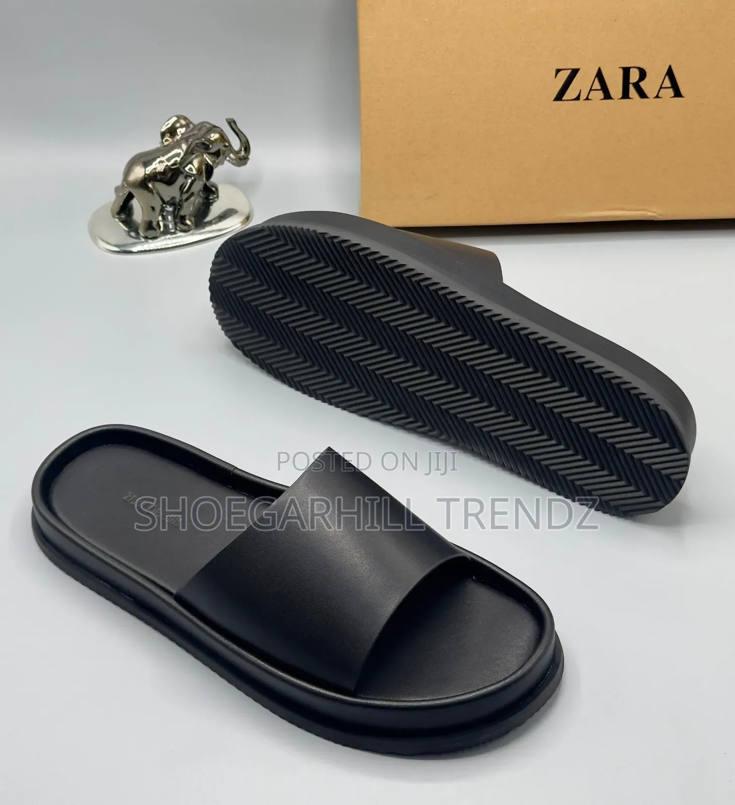 Zara Mens Classy Leather Palm Slippers