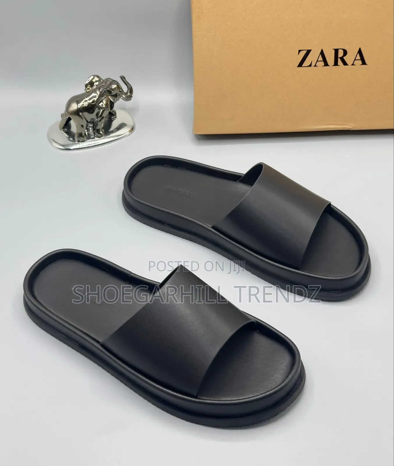 Zara Mens Classy Leather Palm Slippers