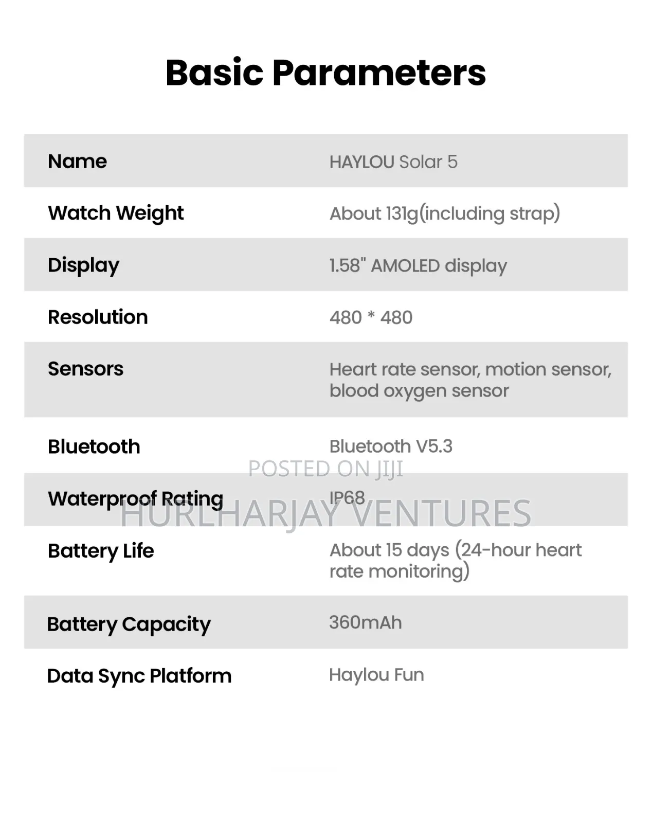 Haylou Solar 5 Smart Watch