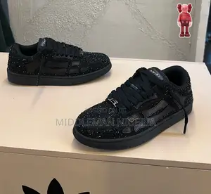 Amiri Skeleton Top Low Rhinestones Sneakers