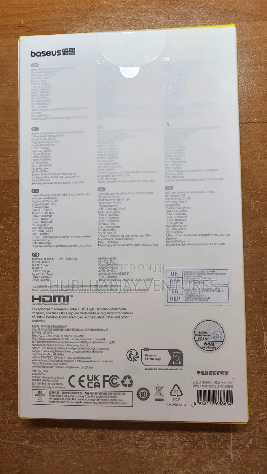 Baseus 13-in-1 Usbc Hub With 4 Display Ports