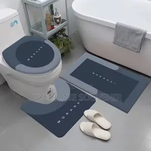 3pcs Bath Rug Set Toilet Mat