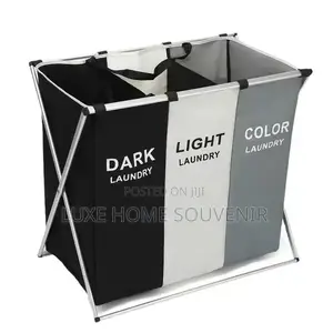 Dark Light Color Lundry Basket / 3 in 1 Lundry Bag