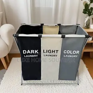 Dark Light Color Lundry Basket / 3 in 1 Lundry Bag