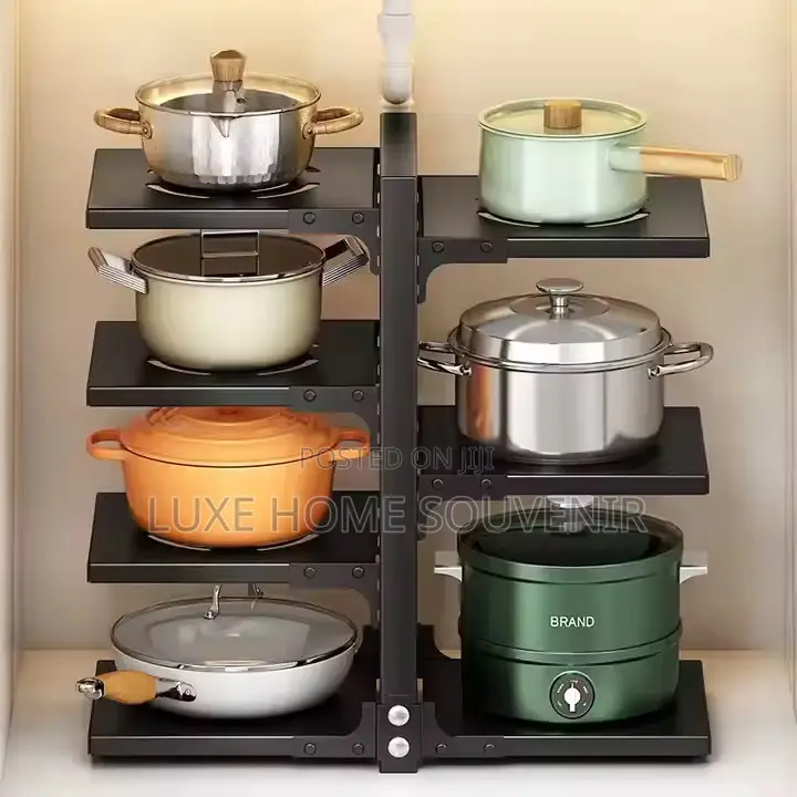 Multi Layer Kitchen Pot Storage Rack