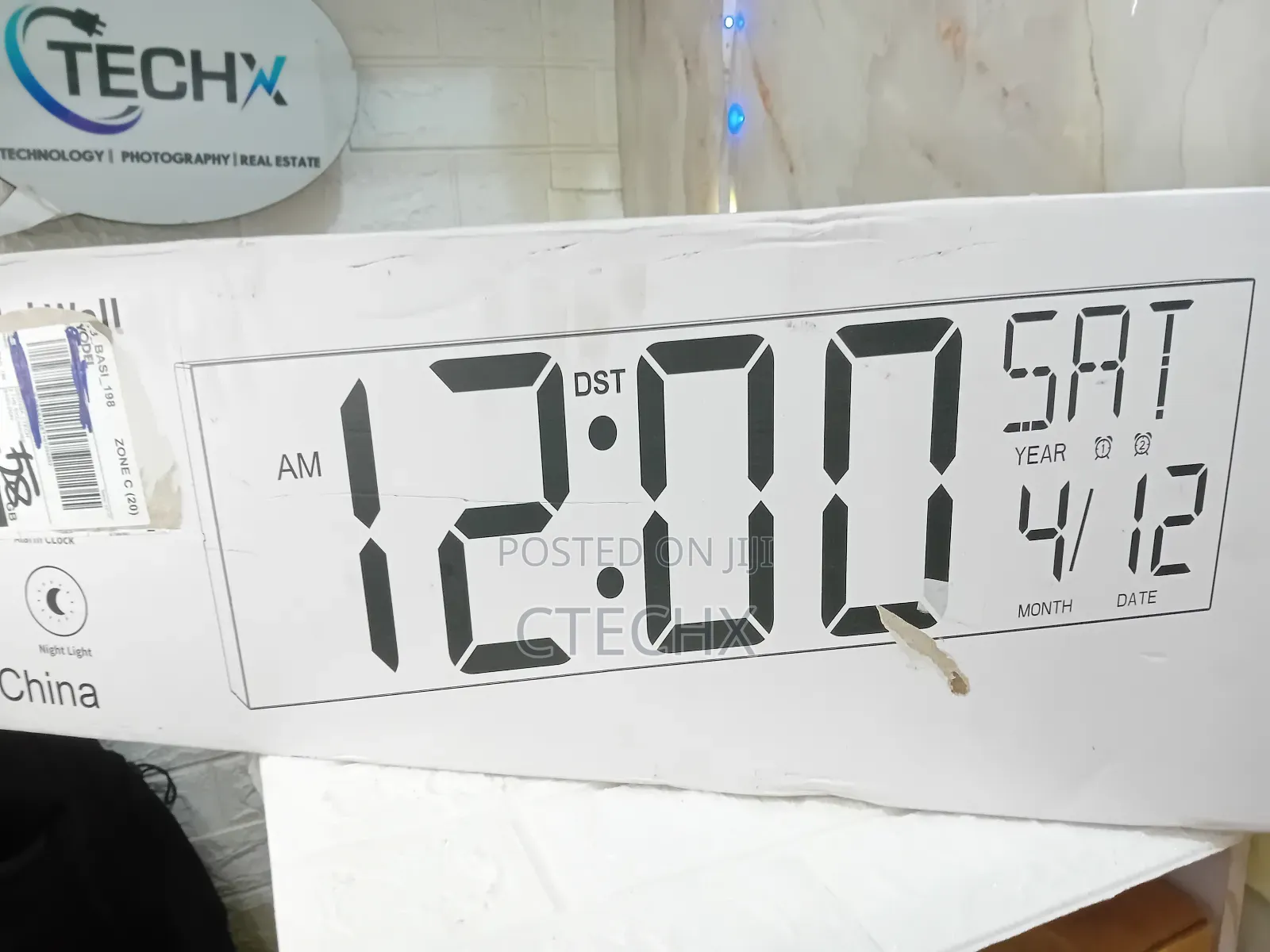 Large Digital Led Clock–30 Inch Red Led Wall Clock With Remote Control
