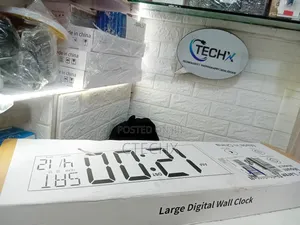 Large Digital Led Clock–30 Inch Red Led Wall Clock With Remote Control